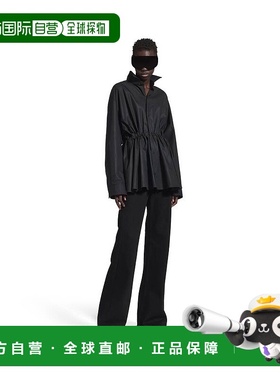 自营欧洲直邮Balenciaga巴黎世家 Garde Robe女士收腰衬衫式连衣