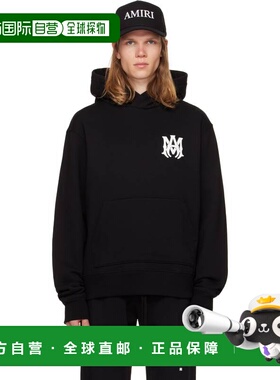 1h可退 香港直邮AMIRI 男士 黑色 MA Core Logo 连帽衫 AMJYHD105