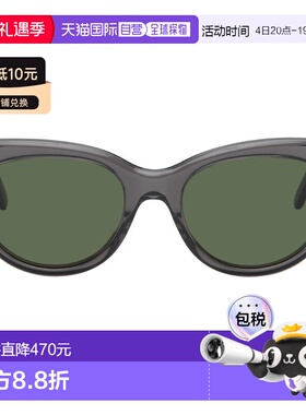 1h可退 香港直邮LOEWE 罗意威 男士 灰色 Swan Slim 太阳镜 LW401