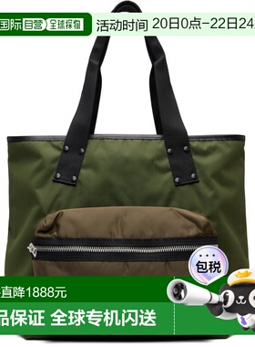1h可退 香港直邮Sacai 男士 卡其色大号 Pocket 托特包 2601101S