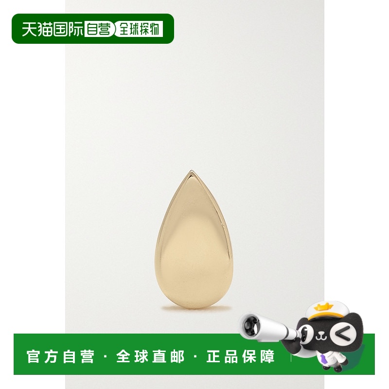 1h可退 香港直邮MARIA TASH 女士 Pear Threaded 14K 金色单只耳
