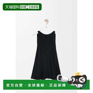 女士黑色粘胶纤维垂坠廓形无袖 自营1h可退 欧洲直邮Loewe罗意威