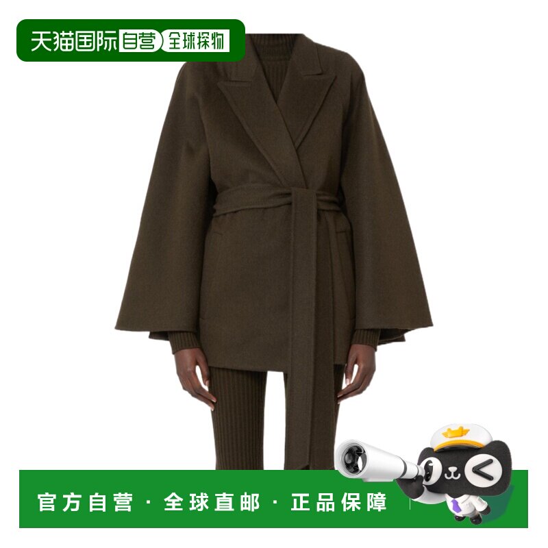 1h可退 香港直邮MAX MARA 女士大衣 1086105306007 CO 棕色 长袖