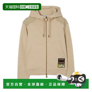 棉质拉链连帽衫 Label 81138461卫衣 Landscape 香港直邮Burberry