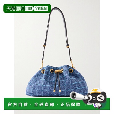 1h可退 美国直邮Jimmy Choo 周仰杰 女士 Cinch 中号皮革饰边牛仔
