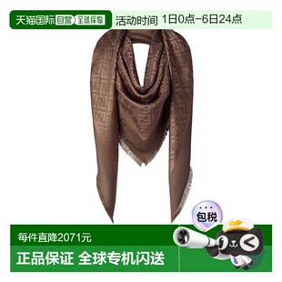 FXT069AJW7流苏围巾时尚 保暖配饰 FF披肩 香港直邮Fendi