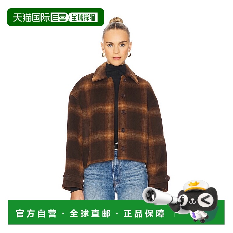 1h可退 香港直邮Simkhai 女士 Colby 格子夹克 5256054WP