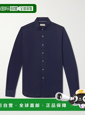 1h可退 香港直邮Canali 康钠丽 男士 棉质莱赛尔纤维混纺衬衫 GN0