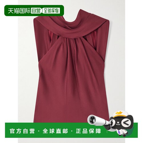 美国直邮Simkhai 女士 Scarlett 披肩式垂褶缎面上衣 6252138QOXB