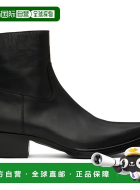 1h可退 香港直邮Acne Studios 艾克妮 男士 独家发售黑色拉链踝靴