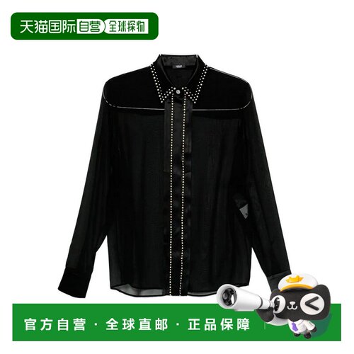 1h可退 香港直邮VERSACE 女士衬衫 10223931A123031B000BLACK SS2