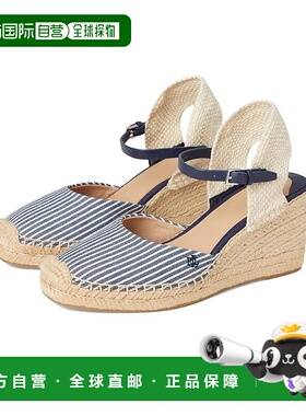 1h可退 香港直邮Lauren Ralph Lauren 女士 Robby 条纹帆布麻质麻