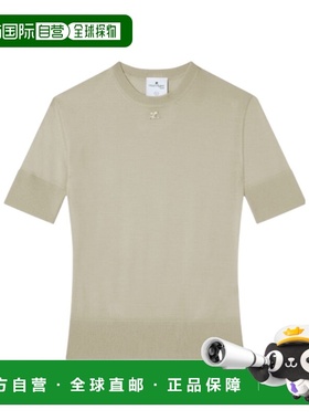 香港直邮Courreges 短袖针织衫 126MTO478FI0071