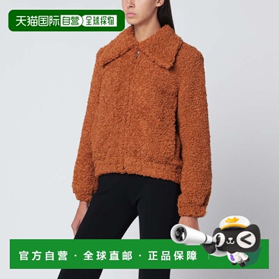 香港直邮Patou 女士 Pumpkin-coloured jacket 人造皮草柔软鞋靴