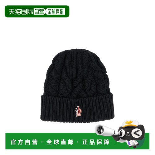 香港直邮Moncler 徽标贴片针织帽 K20983B00013M1【付后1h可退】