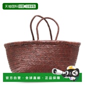 香港直邮DRAGON DIFFUSION 女士 1h可退 JUMP 深褐色皮革竹状提手