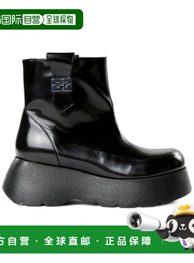 香港直邮Ganni 徽标短筒靴短靴 S3135