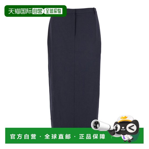 1h可退 香港直邮THEORY 希尔瑞 女士 彈性法蘭絨長裙 O0801304G4K