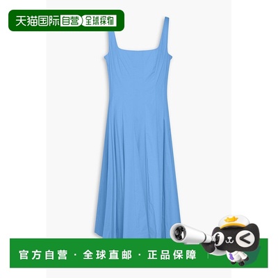付款1h内可退 香港直邮Staud 女士 Wells 棉混纺中长连衣裙 90729