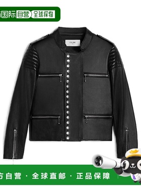 香港直邮Celine 长袖皮夹克 2EG69305Q.