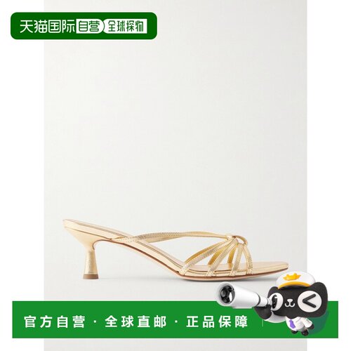 aeyde 女士 Abby 金属感皮质凉拖 A11HS0001007004126Gol凉鞋单鞋