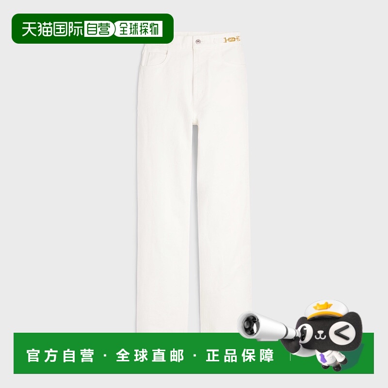 欧洲直邮CELINE(思琳) 女士Jane flared jeans in optic white wa