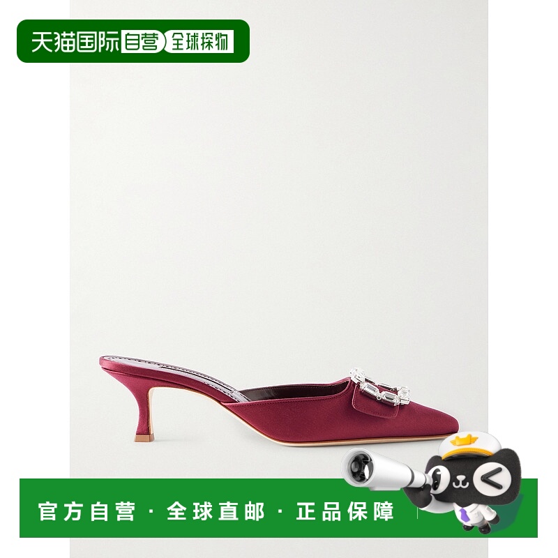 香港直邮MANOLO BLAHNIK 莫罗 伯拉尼克 女士 Mayjou 50 水晶装饰