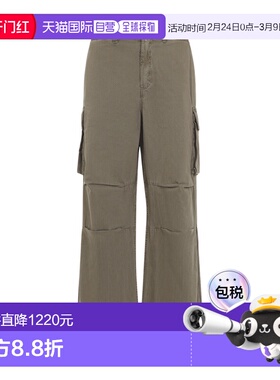 1h可退 香港直邮Our Legacy 男士 MOUNT 绿色工装棉质长裤 M2244M