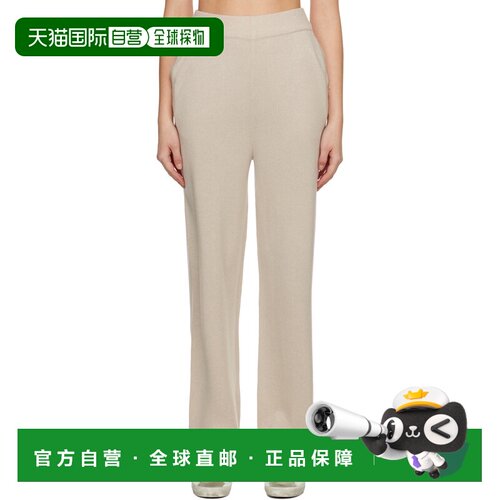 1h可退 香港直邮GOLDEN GOOSE 女士 Golden Goose 米色贴饰长裤 G