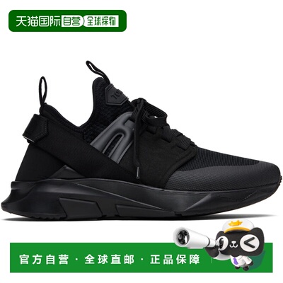 香港直邮Tom Ford 汤姆 福特 男士 黑色 Neoprene Suede Jago 运