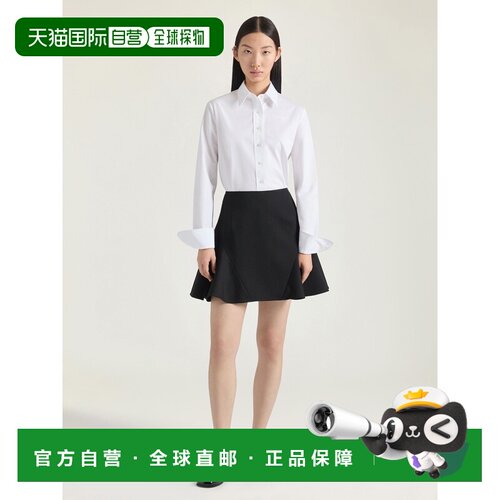 自营欧洲直邮Givenchy纪梵希 女士白色棉质GIVENCHY刺绣长袖衬衫