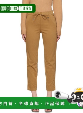 1h可退 香港直邮MaxMara 麦斯玛拉 女士 棕色 Terreno 长裤 31360