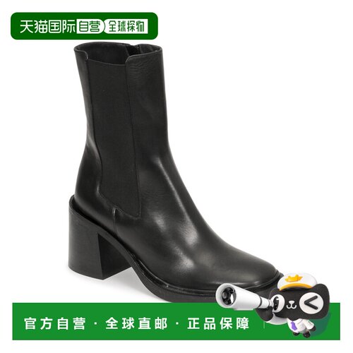 欧洲直邮Jonak鞋子女短靴黑色DANUBE厚底鞋女靴