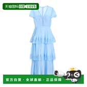 blue蓝色 1h可退 舒适时 女士 中长连衣裙 香港直邮Self Portrait