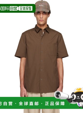 1h可退 香港直邮A.P.C. 男士 棕色 Bart 衬衫 COHLEM12005
