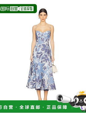 1h可退 香港直邮Simkhai 女士 Analise 紧身胸衣中长连衣裙 22511