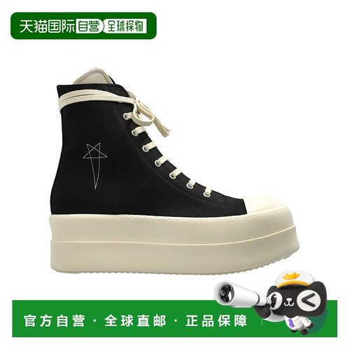 香港直邮Rick Owens Drkshdw 圆头高帮休闲鞋 DU01E3831DOEM9