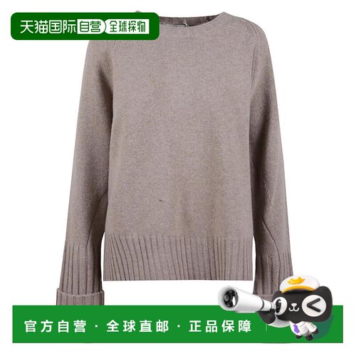 香港直邮TORY BURCH 女士针织衫 171871296 CO 浅棕色 WOOL SWEAT