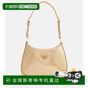 香港直邮Prada 女士 1h可退 普拉达 metal金属 Cleo 小号皮革肩包