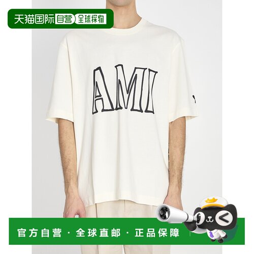 香港直邮Ami Paris 女士 印花T恤 时尚舒适 女装UTS380726136