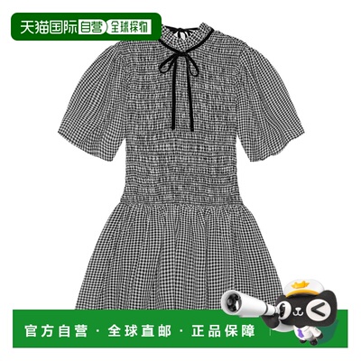 香港直邮Ganni 格纹连衣裙 W0034