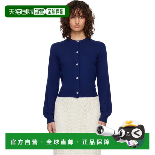 香港直邮Jil Sander 吉尔 桑达 女士 蓝色 Wool Crew Neck Long S