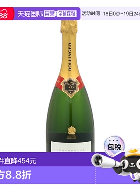 欧洲直邮bollinger堡林爵香槟酒12%vol750ml法国原装进口回味悠长