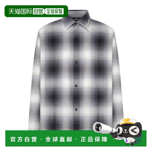 香港直邮AMIRI 男士衬衫 AM426SH0640002 AW2026 灰支付后1h可退