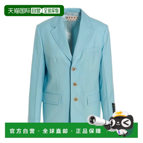 香港直邮MARNI 女士西服 GIMA0182U2TW83900B12 SS2023 蓝色外套