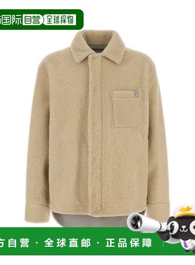 1h可退 香港直邮LOEWE 罗意威 男士 米白色毛羊皮夹克 H526Y2SL28