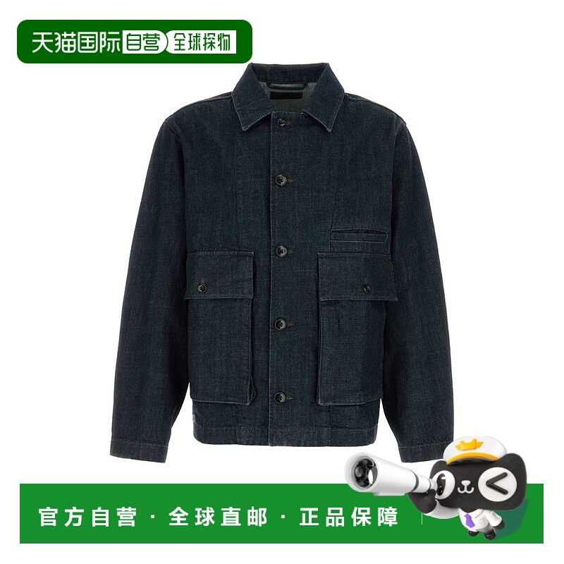 1h可退 香港直邮Lemaire 男士 紐扣牛仔夾克 OW1198LD1056