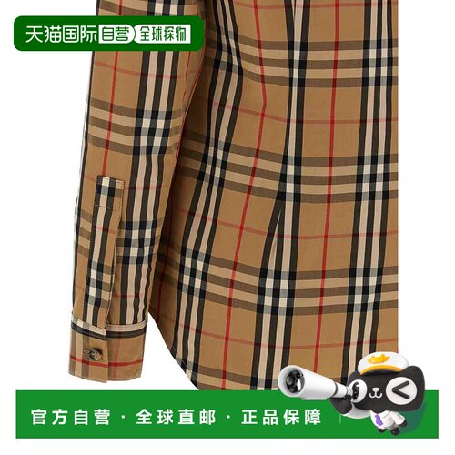 香港直邮BURBERRY 女士衬衫 8111847 SS2026 浅棕色 Burberry Lap