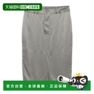 785399Y001Wa字裙 腰带袢半身裙 香港直邮Saint Laurent