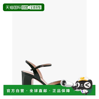 1h可退 香港直邮Gucci 古驰 女士 Horsebit-embellished 漆皮凉鞋